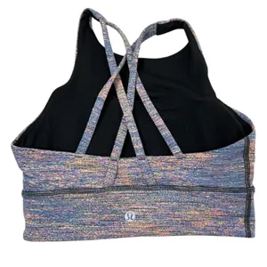 Lululemon Energy Bra High Neck Longline 4 W2CVCS Spectral Fusion Multicolor thumbnail 4