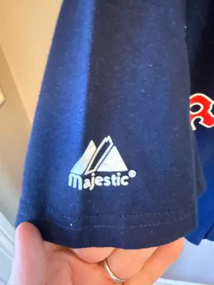 The product is a Majestic Boston Red Sox Cristoforo Colombo #3 MLB shirt thumbnail 2