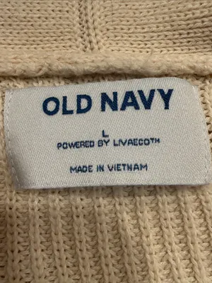Old Navy cream longline open front Cardigan sweater size large . thumbnail 5
