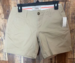 Old Navy NWT  women's shorts khakis 7" size 2 regular thumbnail 1