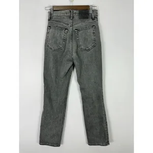 Abercrombie & Fitch The Ankle Straight Ultra High Rise Jeans Womens 24/00‎ Gray thumbnail 3
