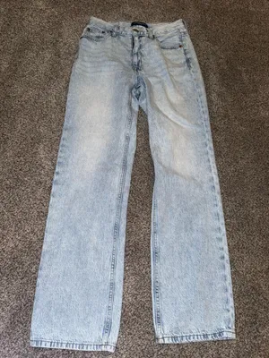 Aeropostale 90's Baggy Light Blue Straight Leg Jeans thumbnail 1