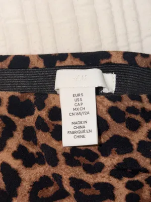 H&M Cheetah Print Midi Slip Skirt thumbnail 2