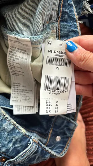 Abercrombie Distressed Jean Shorts High-Rise thumbnail 4