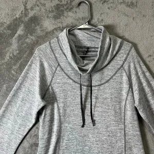 Kuhl Lea Dress Women’s Cowl Neck Pockets Thumb Holes Large‎ Hiking Gorpcore Gray thumbnail 6