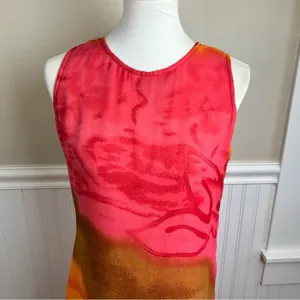 More by Lata Abstract Floral Print Sleeveless Shift Dress Size M thumbnail 7
