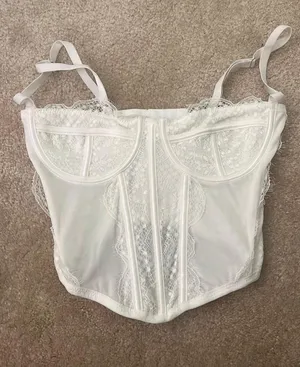 PacSun White Lace Corset thumbnail 1