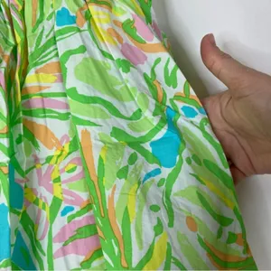 Lilly Pulitzer Richelle Elephant Ears Strapless Mini Dress Green Pink Blue Sz 0 thumbnail 6