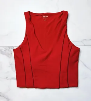 Abercrombie & Fitch YPB Corset Slim V-Neck Tank Top thumbnail 2