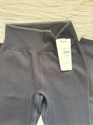 Calvin Klein Girls' Black Ribbed Pull-On Leggings thumbnail 4