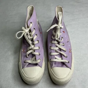 Converse Chuck‎ Taylor All Star Butterfly Wings High Top Lavender Women 7.5 thumbnail 3
