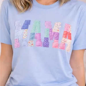 MAMA Graphic Tee | Cotton | Light Blue | Mother’s Day Gift thumbnail 3