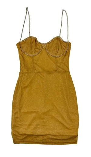 White Fox - Sparkle Dress in Beige thumbnail 1