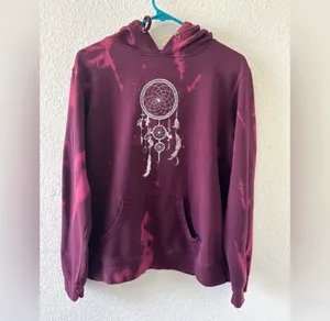 Empyre Dreamcatcher Hoodie XL Bleach Dyed Boho Grunge Witchy Sweatshirt thumbnail 11