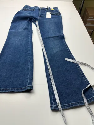 Judy Blue Boot Cut Dark Blue Denim Jean Womens Size 9 / 29 Short Inseam NEW thumbnail 8
