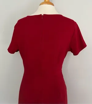 NWOT Old Navy Red Stretchy Short Sleeve Sheath Dress Size L thumbnail 8