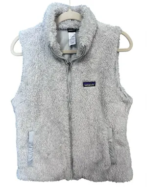 🏔️ Patagonia Los Gatos Fleece Vest – Women’s Large – Light Gray /Sherpa 🏔️ thumbnail 1