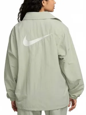 Nike Sportswear Essential Oversized UV Woven Coaches' Jacket NWT Jade Horizon M thumbnail 2