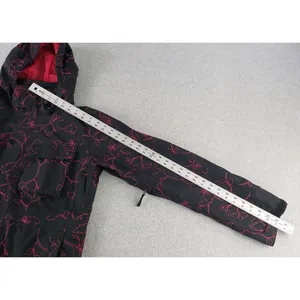 Vintage Burton Y2k Ski‎ Parka Jacket Black Pink Snowboard Hooded Women's Medium thumbnail 13