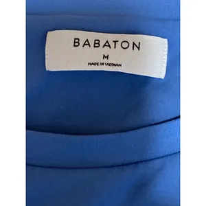 Aritzia Babaton Women's Blue High Neck Sleeveless Cami Tank Crop Top Size M thumbnail 5