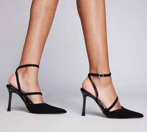 ASOS Ankle Strap Black Heels thumbnail 4