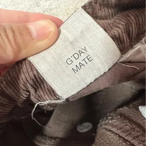 Rolla’s Women’s Original High Rise Straight Leg Corduroy Pants in Dark Brown 26 thumbnail 13