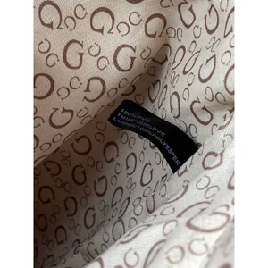 Guess Culkin Women's Beige Logo Monochrome Leather Shoulder Tote Bag Handbag OS thumbnail 6