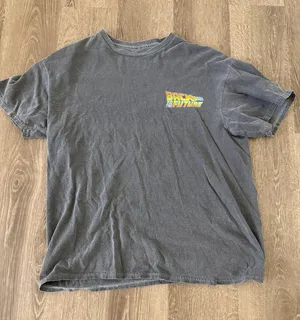 Back to the Future Graphic Tee Gray Size M thumbnail 1