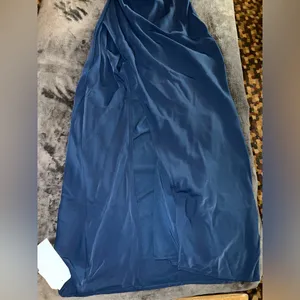 Abercrombie & Fitch Draped High-Neck Shell Midi Dress in Blue Size XS NWT thumbnail 13