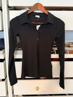 Abercrombie Black Button Down Shirt thumbnail 1