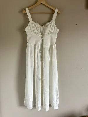 Commense White Coastal Cowgirl Corset Long Dress XL NWT thumbnail 3