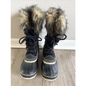Sorel Joan of Arc‎ Black Waterproof Winter Snow Boots NL2429-010 Womens 6 thumbnail 3