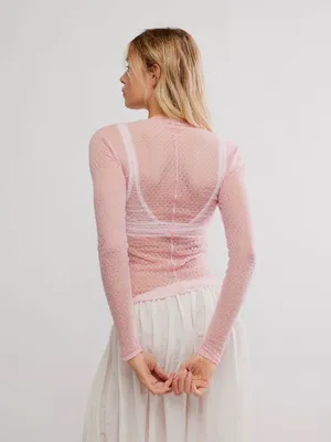 FREE PEOPLE Minding My Business Top - Tickled Pink thumbnail 3