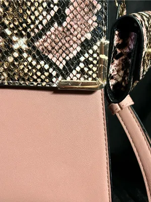 Dune London Pink Snake-Print Top Handle Crossbody Bag Sanitizer Holder NWOT thumbnail 5