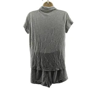 Stars Above Women's Gray Cloud Knit Pajama Top Shorts Set Xsmall thumbnail 6