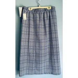 Vintage 90s Leslie Fay Haberdashery Plaid Skirt Pockets Size 16 Made USA NWT thumbnail 3