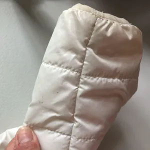White Puffer Coat Sz M thumbnail 6