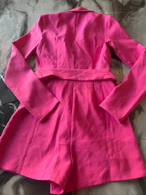 Lulus Romper Blazer Rosa Fucsia con Cinturón Talla XS Nuevo thumbnail 10