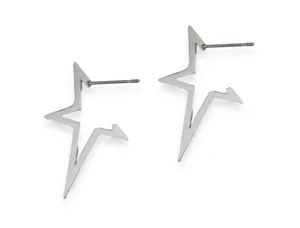 Pentagram Star Stud Earrings for Men Women Streetwear Punk Hip Hop Unisex Style thumbnail 2