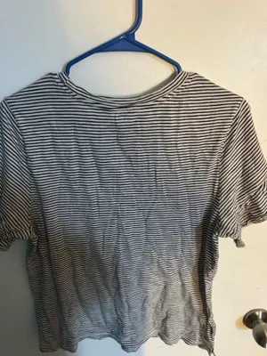 Striped Old Navy Navy Top thumbnail 2