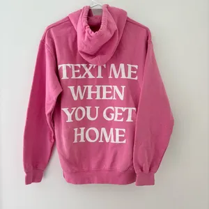 Pink Lonely Ghost Text me when you get home hoodie thumbnail 4