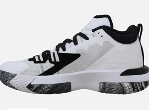 Jordan Zion 1 Tb White/White-Black Dc4208-100 Men's 7.5 thumbnail 2