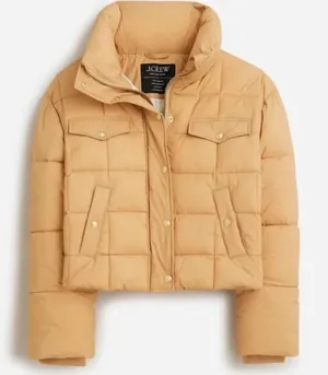 J.Crew Cropped puffer jacket with PrimaLoft Large thumbnail 1