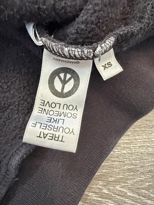 MADHAPPY x Toy Story Pixar Black logo embroidered Hoodie XS HTF thumbnail 3