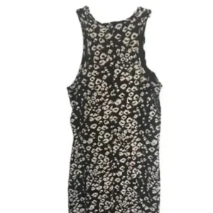 EXPRESS Black And Cream Floral Midi Tank Dress Women Size Large thumbnail 5