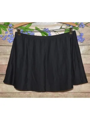 Miraclesuit Black Swim Skirt Bottom Size 8 Slimming Tummy Control thumbnail 3