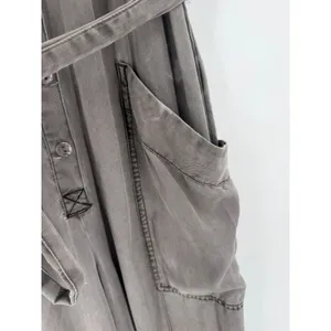 Young Fabulous & Broke Jumpsuit Womens Small Gray Tencel Utility‎ Cargo Gorpcore thumbnail 11