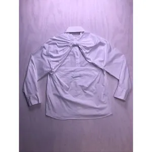 Zara Poplin Button Down Shirt Womens Medium‎ White Long Sleeve Pocket thumbnail 9