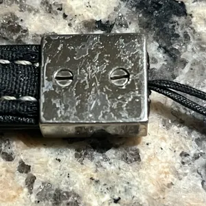 Vintage Coach phone charm/ band Sleek Black & Sliver thumbnail 4