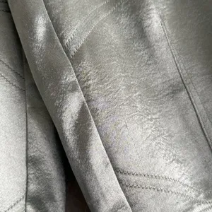 NEW Free People Ryder Pants L Metallic Silver Satin Moto Crop Vegan Shiny Green thumbnail 10